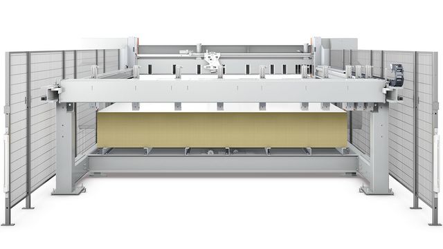 La version élévatrice dispose d'une table élévatrice de précision standard pour un débit élevé.