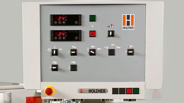Nous savons ce qu'il vous faut : la commande HOLZ-HER Avec sa commande claire, votre plaqueuse de chants HOLZ-HER est facile et rapide à utiliser