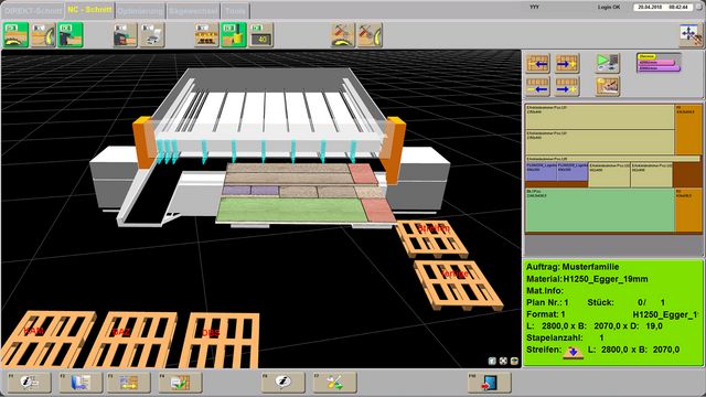 OPTI-CUT est utilisé pour créer, gérer et optimiser les commandes