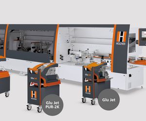 La machine à plaquer les chants HOLZ-HER LUMINA avec stations de change