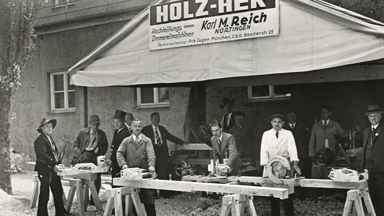 1925: Machines pour les charpentiers Historique HOLZHER: 1925